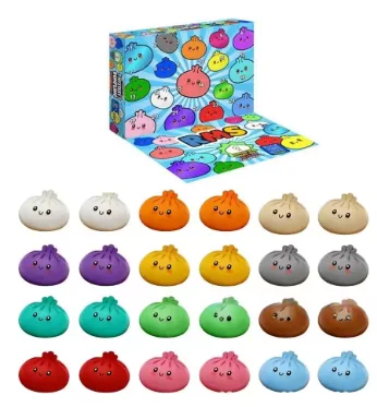 Advento kalendorius – Dumpling Squishy 2026 | 24 spalvotos minkštos staigmenos · 1