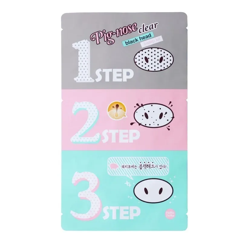 Holika Holika Pig Nose Clear Blackhead 3 Step Kit – poras valantys pleistriukai · 1