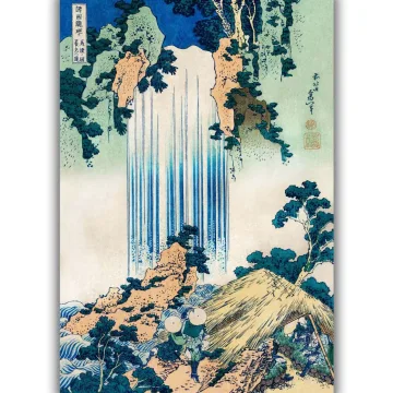 Reprodukcija „Yoro krioklys Mino provincijoje“, Katsushika Hokusai