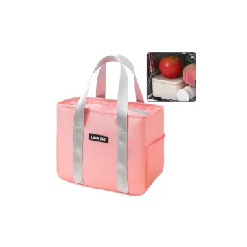 Termoizoliuotas pusryčių krepšys pietų krepšys Pink 24cm