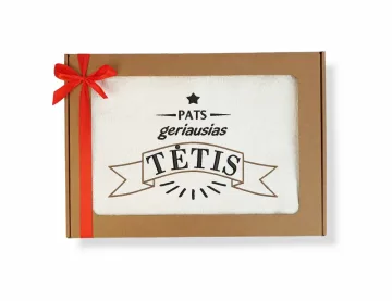 Siuvinėtas rankšluostis „Pats geriausias tėtis“