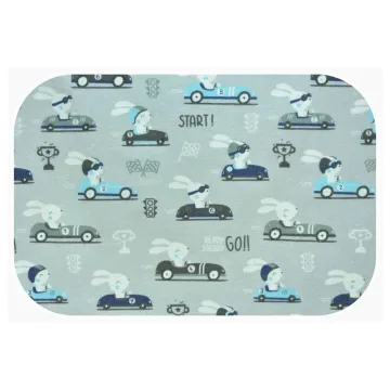 Sauskelnės - 18457 - FLANEL PRINT - EGA - KING IN AUCIE - GREY - dydis 70x80 cm