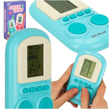 Elektroninis arkadinis žaidimas nešiojamoji konsolė mėlyna
