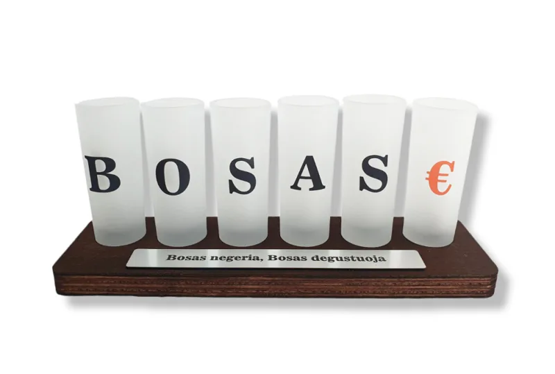 Stikliukų rinkinys Bosui „Bosas negeria, Bosas degustuoja“