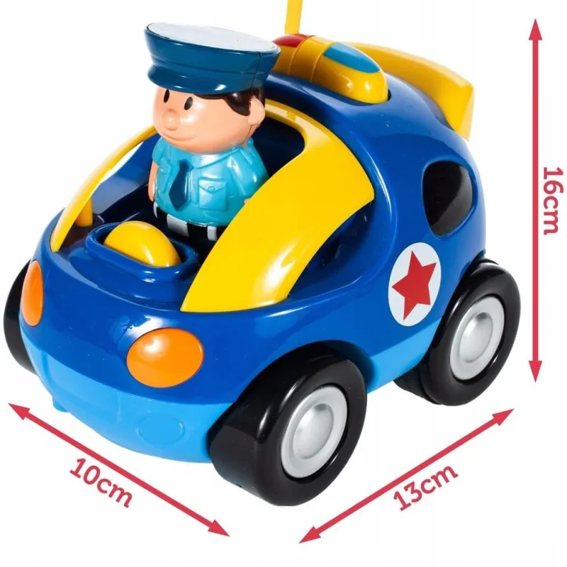 Žaislinis policijos automobilis valdomas nuotoliniu būdu, RC · 3