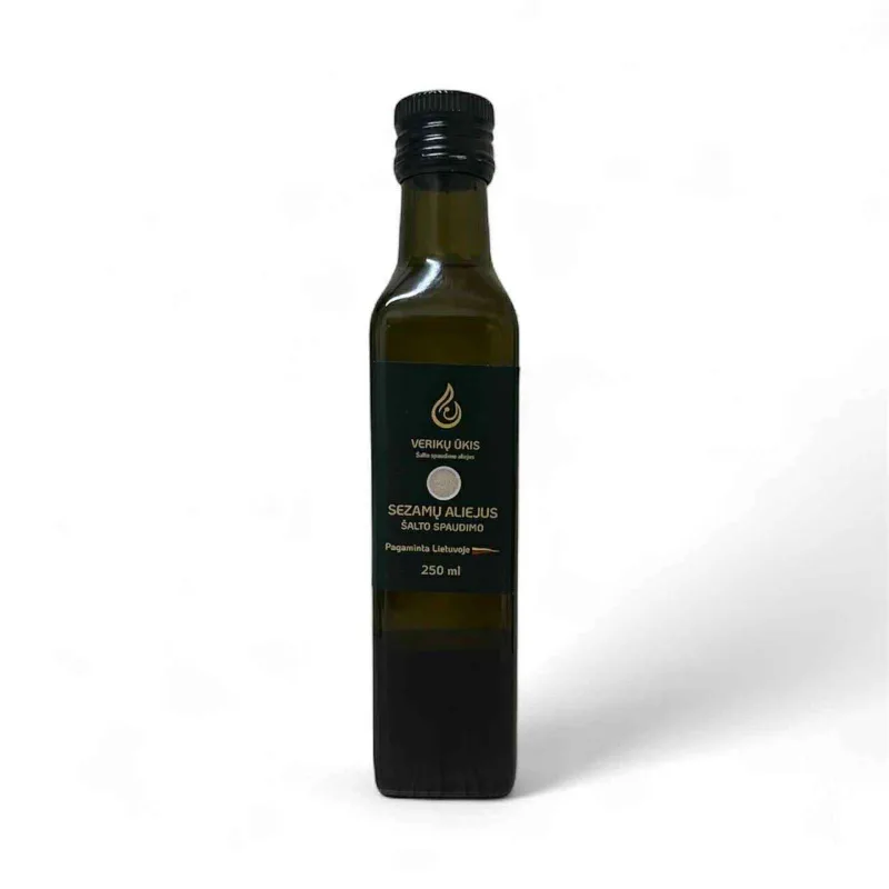Šalto spaudimo sezamų aliejus 250ml