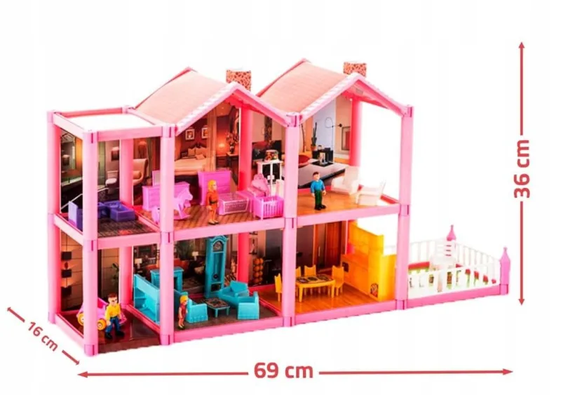 Lėlių namelis savarankiškam surinkimui VILLA · 3