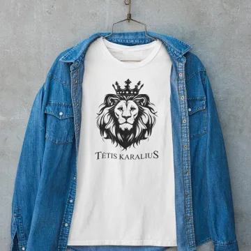 Vyriški marškinėliai „Tėtis karalius“