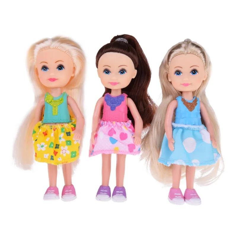 Mielos mini lėlytės žaidimui Lėlė 12 cm 6 vnt. ZA4755 · 2