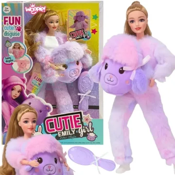 Lėlė Emi su violetine avies kauke WOOPIE ROYAL
