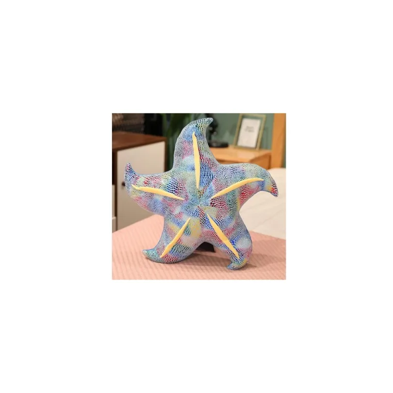 Pliušinis talismanas Žvaigždėda mėlyna pagalvė 45 cm · 1