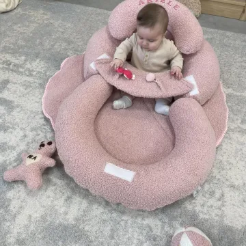 Komfortas + kilimėlis 90 cm ,,Teddy rožinė meškutė,,