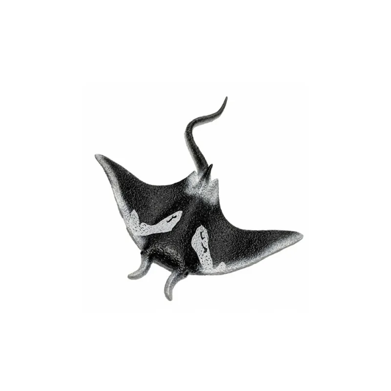 Guminė žuvis, rajos figūrėlė, elastinga, realistiška vandenyno žuvis, 13 cm · 3