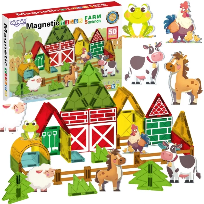 Magnetinis konstruktorius WOOPIE 7,5 cm Ūkis 30 el. · 1