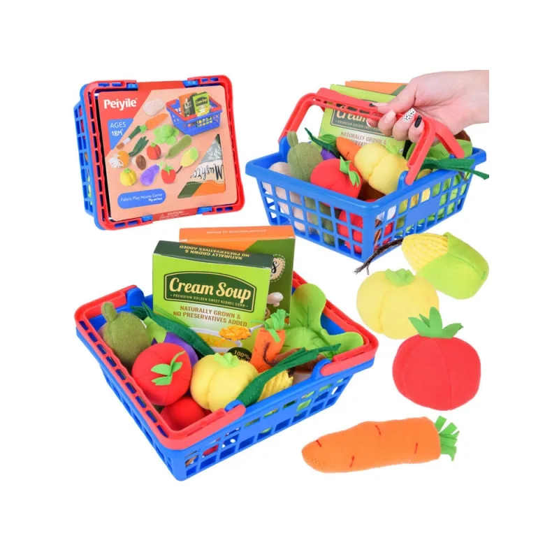 Maisto produktų rinkinys, pirkinių krepšelis su daržovėmis ZA5245 · 1