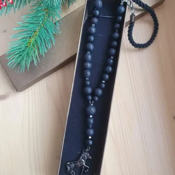 Auto veidrodėlio aksesuaras, (pakabukas)su arkliu.