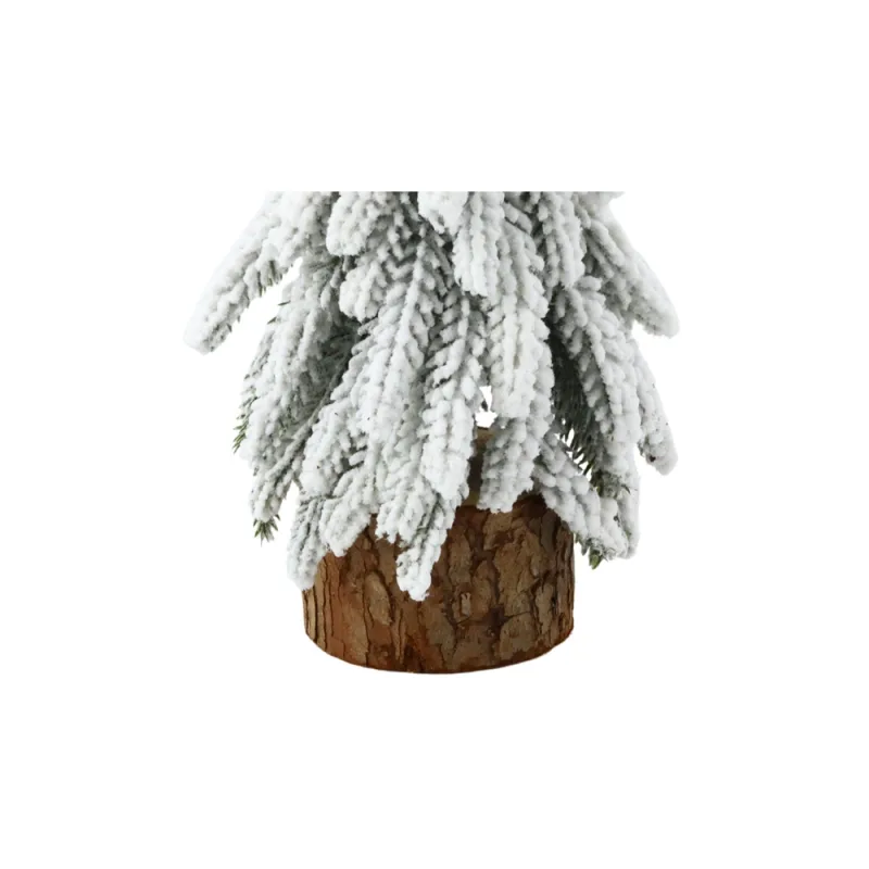 Dekoratyvinė dirbtinė Kalėdų eglutė ant kamieno, padengta sniegu 20 x 9 cm · 3