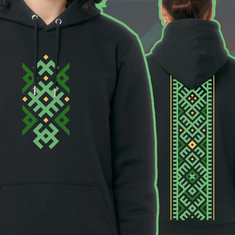 Baltiškų ženklų džemperis: Varlytė, Ąžuoliukas, Žirgeliai (unisex)