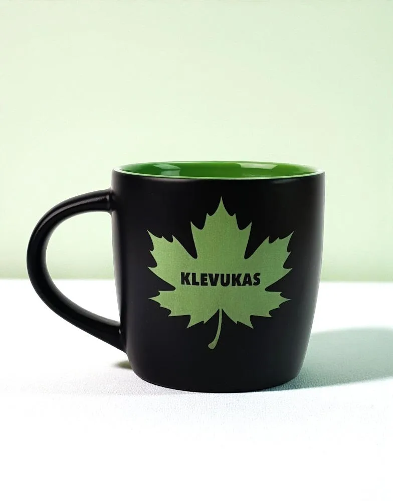 Graviruotas puodelis „Klevukas“