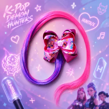 Kaspinas segtukas su K-pop demonų medžiotojomis