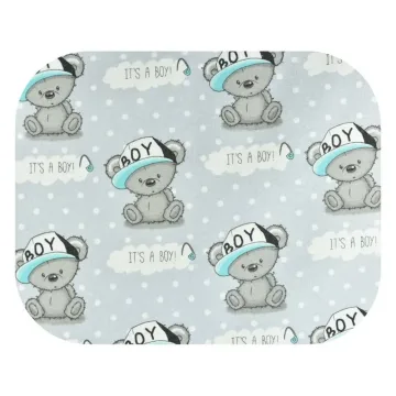 Sauskelnės - 17542 - FLANNEL PRINT - EGA - BOY - GREY - dydis 70x80 cm