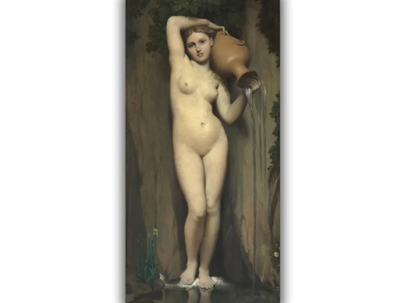Reprodukcija „Versmė“, Jean Auguste Dominique Ingres, (1856)