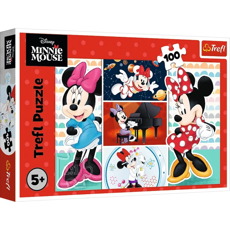 Dėlionė – 100 – Linksmoji Minnie – „Disney“ pelė Minnie – „Trefl“ 16517 · 1