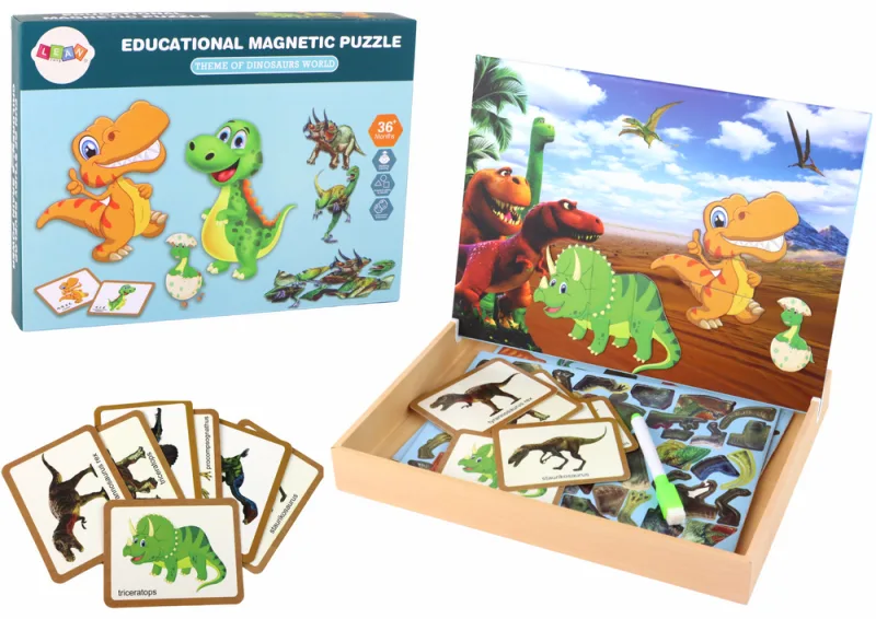 Magnetinės dėlionės dinozaurai kūrybinis rinkinys · 1