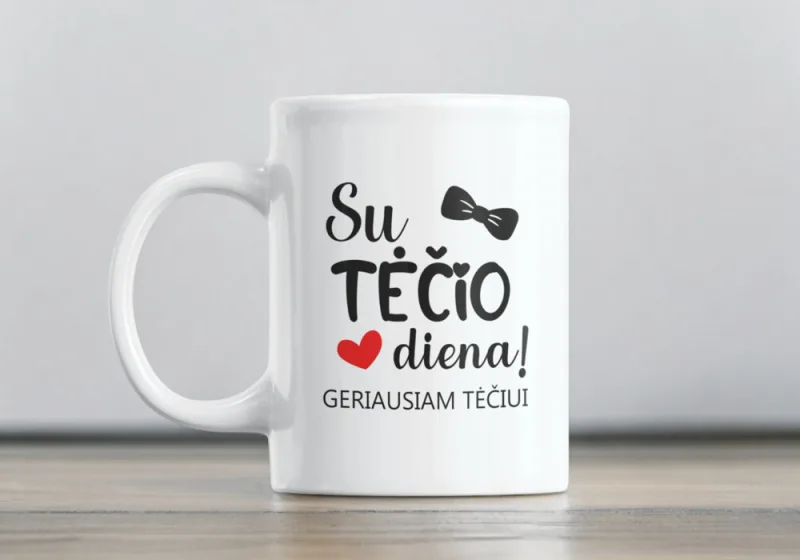 Standartinis puodelis „Su Tėčio diena“