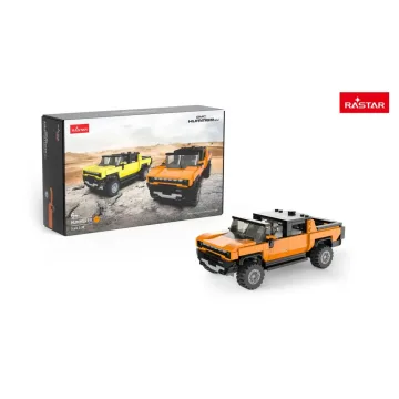 Konstruktorius automobilis 1:30 „Hummer EV“, oranžinis, „RASTAR“