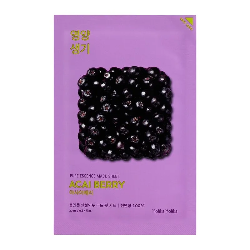 Holika Holika Pure Essence Mask Sheet Acai Berry – veido kaukė · 1