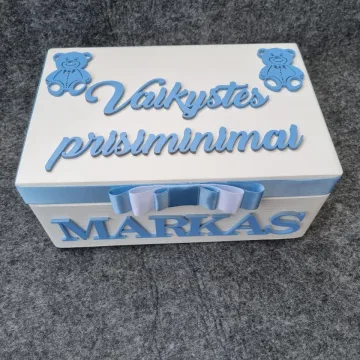Krikštadėžė „Vaikystės Prisiminimai“