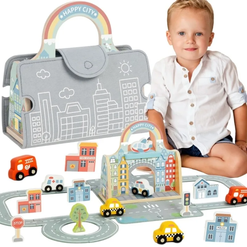 Mini nešiojamas miestas krepšelyje TOOKY TOY · 1