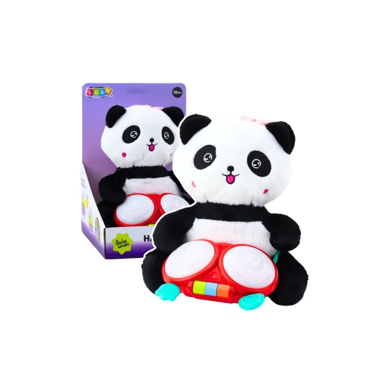 Pliušinė panda su būgnais talismanas Snuggle Lights Sounds · 1