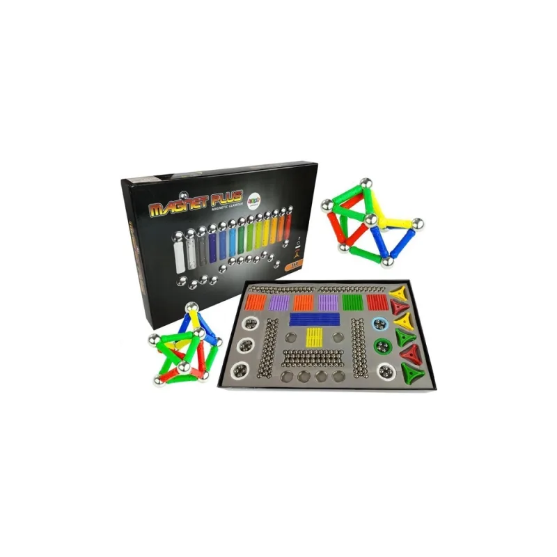 Magnetinis konstruktorius Magnastix rinkinys 560 el. + lenta · 1