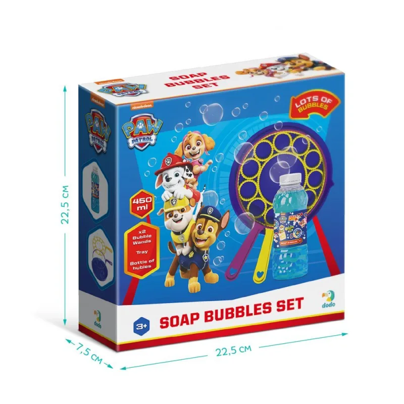 Lauko žaidimas Muilo burbuliukų rinkinys Paw Patrol 450 ml · 1