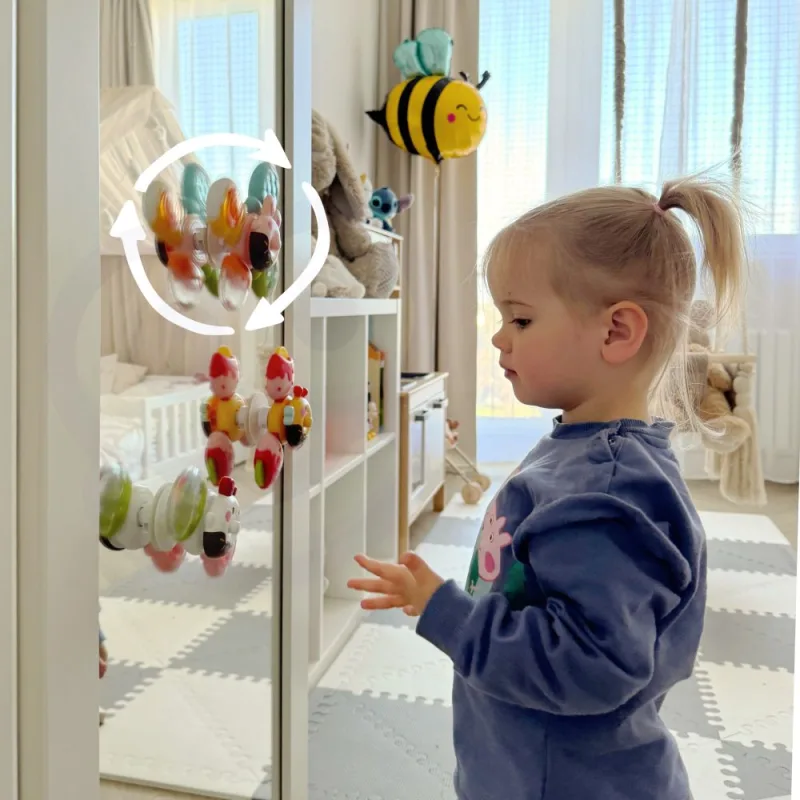 Sukamasis sensorinis žaislas WOOPIE BABY: bitė, viščiukas, triušis, 3 vnt · 2