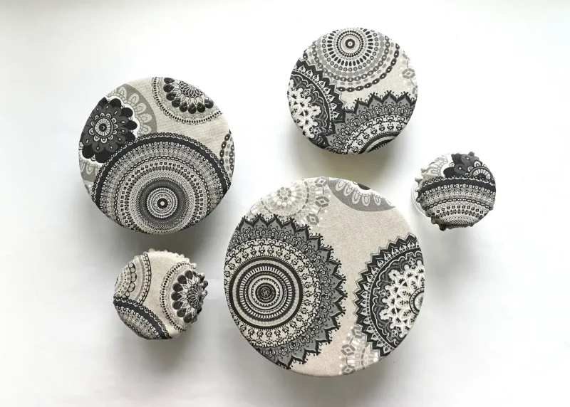 Lininiai indų dangteliai „Mandala“