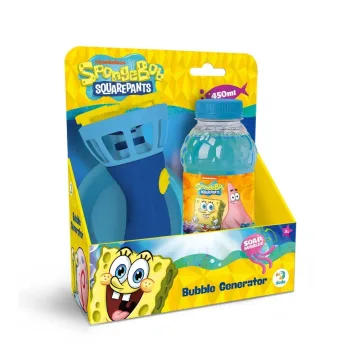 Lauko žaidimas Muilo burbulų generatorius Sponge Bob 450 ml