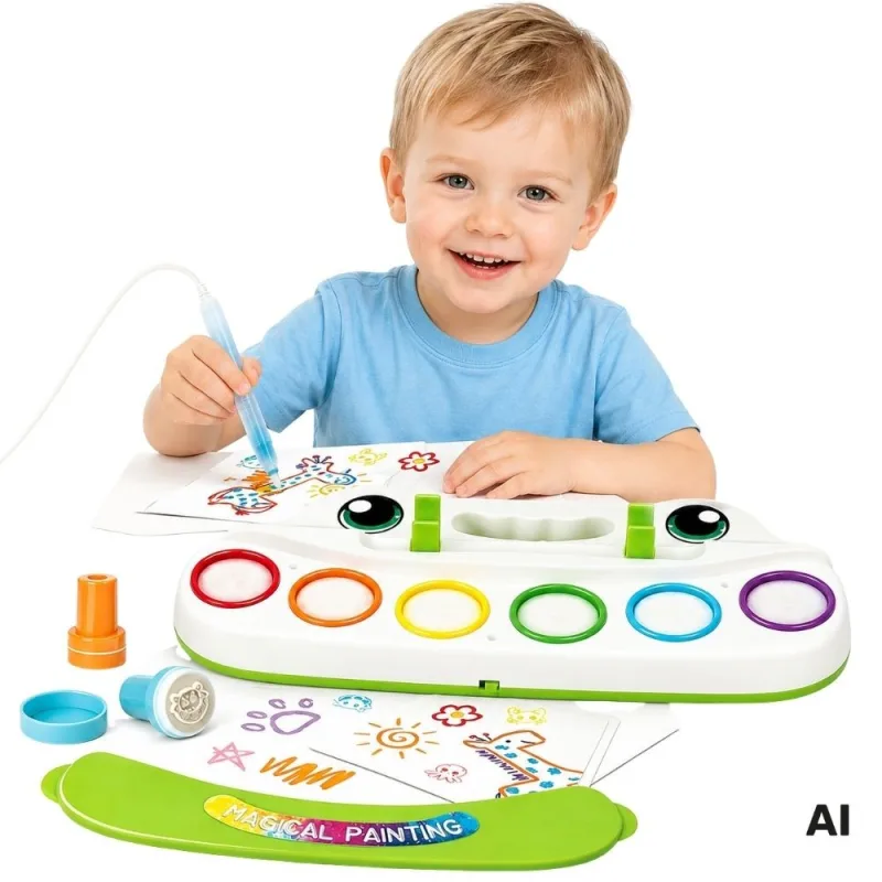 WOOPIE Color Draw kūrybinis piešimo rinkinys su šviečiančiu teptuku · 1