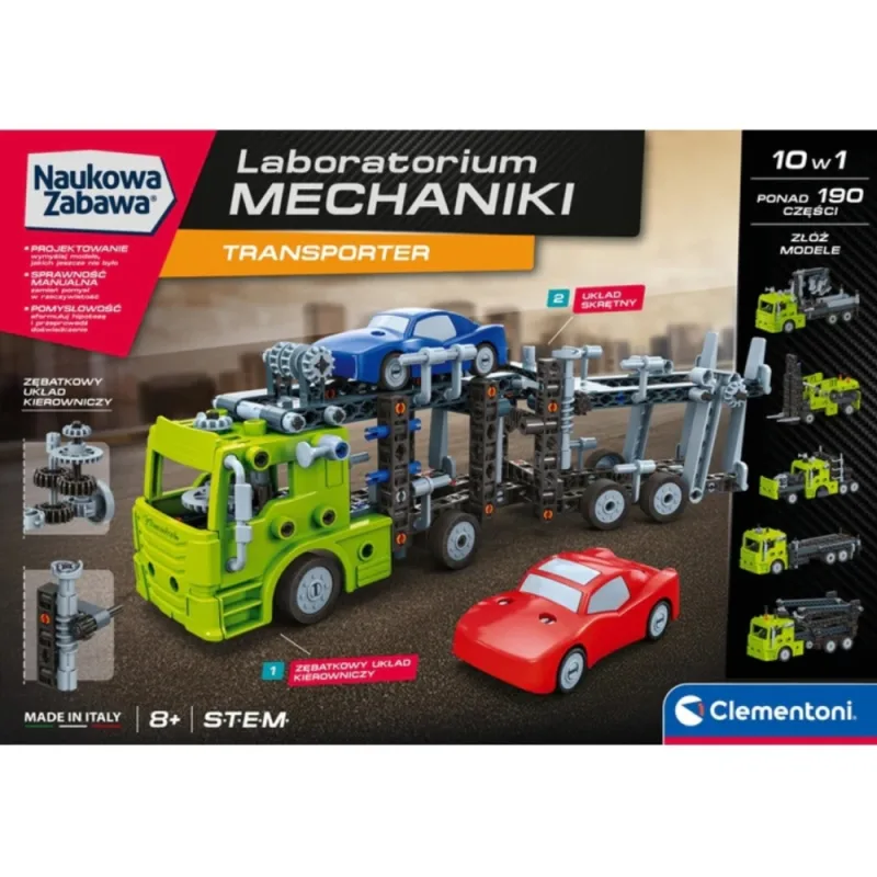 Konstruktorius Transporto mechanikos laboratorijos Lenkų kalba Clementoni 50249 · 3