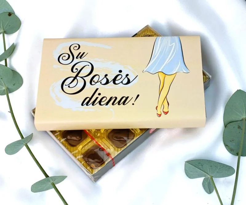 Šokoladiniai saldainiai „Su Bosės diena“