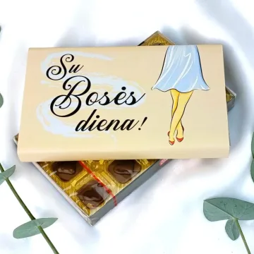 Šokoladiniai saldainiai „Su Bosės diena“