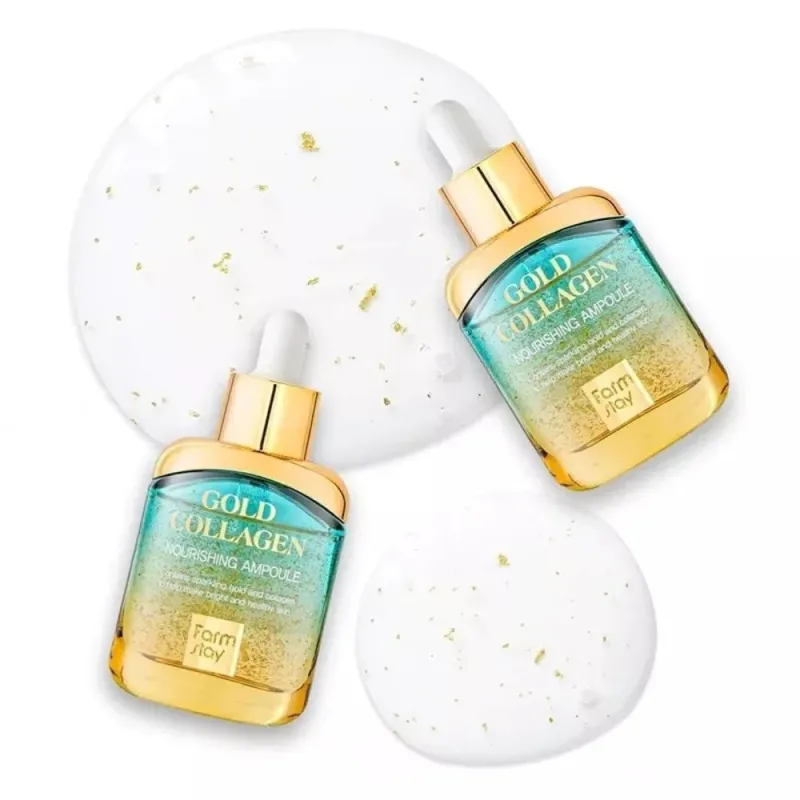 Farmstay Gold Collagen Nourishing Ampoule – maitinamasis veido serumas · 2