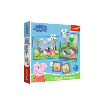 Dėlionė + MEMOS – 2-in-1 (30,48) – Linksmi momentai su Peppa Pig – Trefl 93331