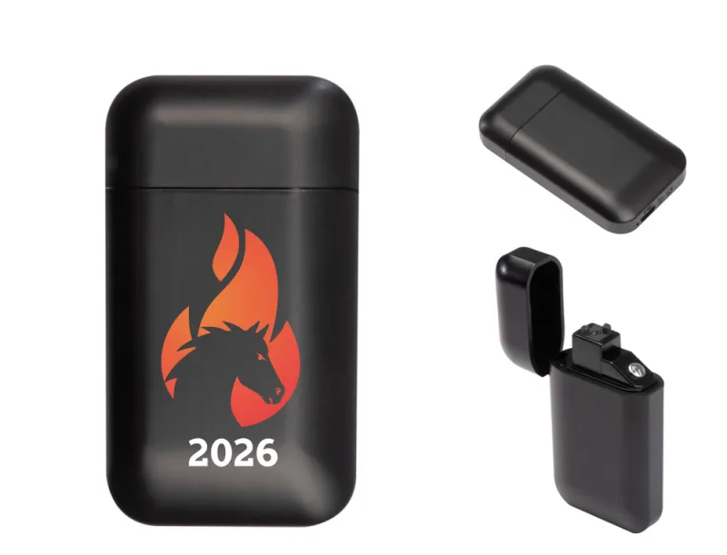 Pakraunamas USB žiebtuvėlis su arkliu „2026“