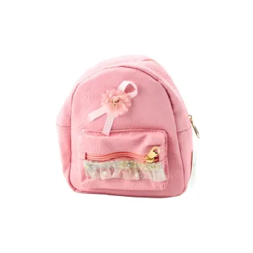 Vaikiška kuprinė su įspaustu lankeliu Ruffle Pink 20cm 2,5L