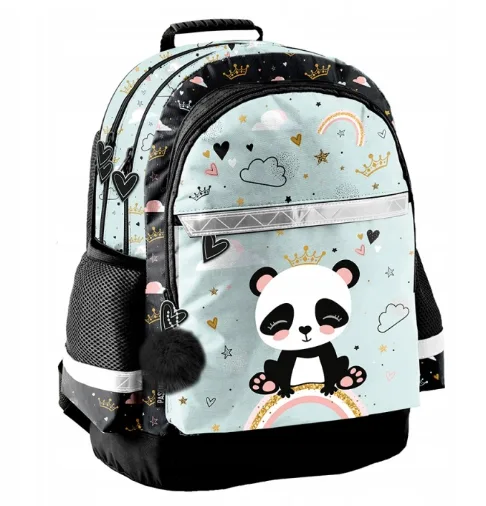 PASO Panda mokyklinė kuprinė mergaitėms · 1