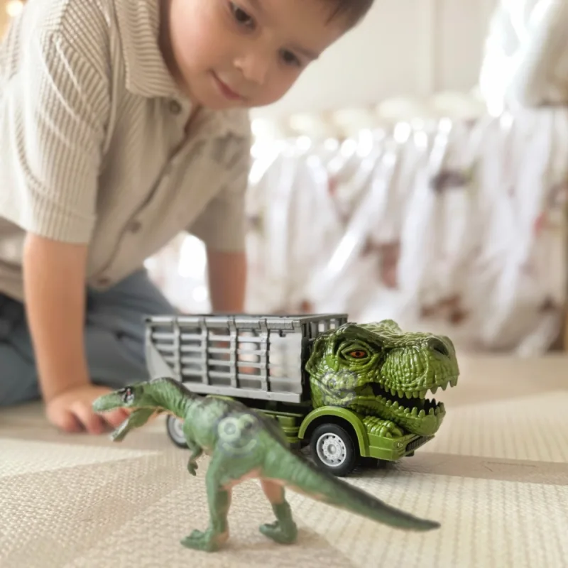 Nuotoliniu būdu valdomas RC automobilis WOOPIE Dinozauras (žalias) + figūrėlė · 2