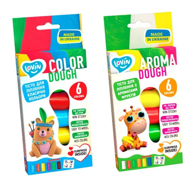 Kūrybinis rinkinys Modelino rinkinys Play Dough - Aroma 6 spalvos 210 g. · 1